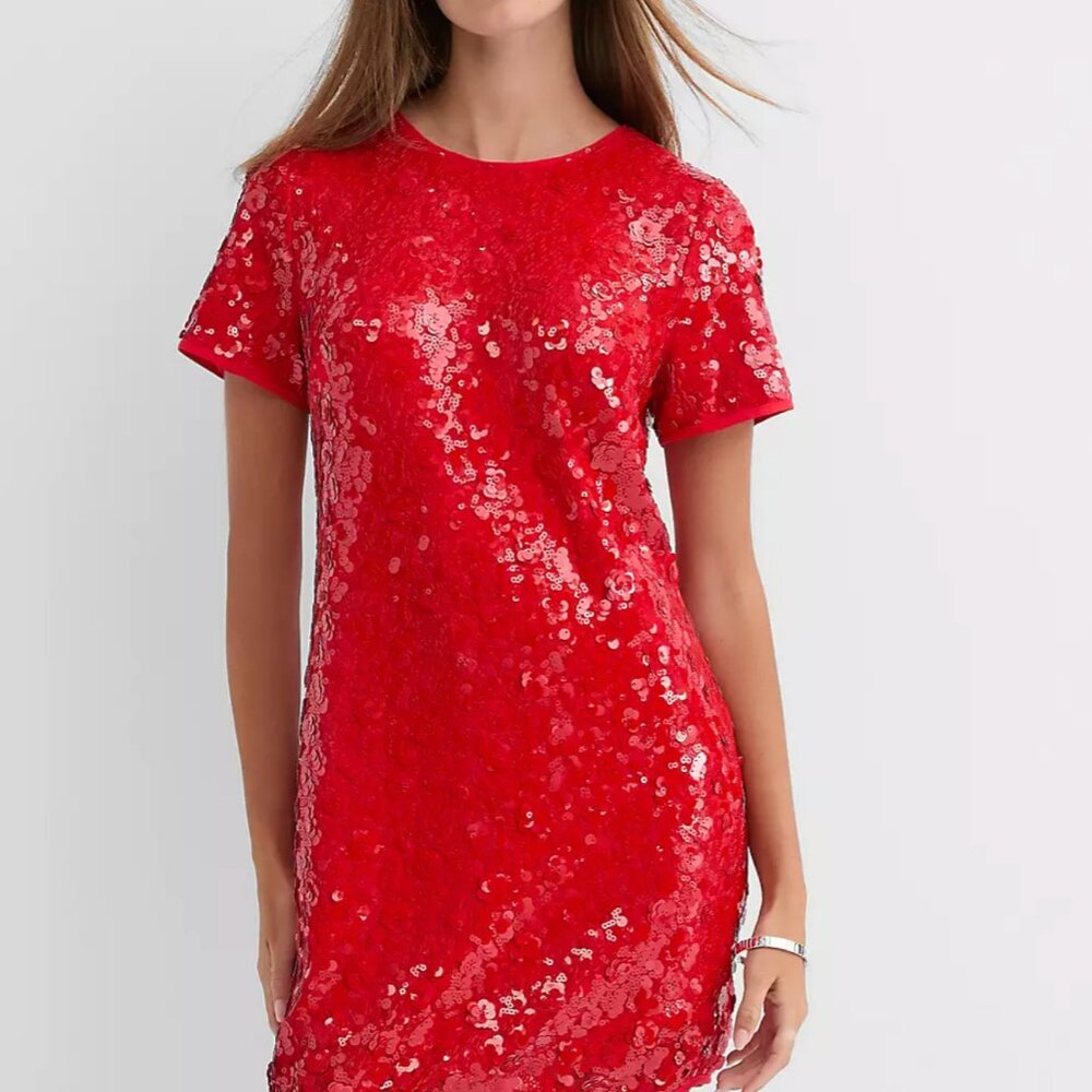 LOFT Sequin Short Sleeve Mini Dress – Size XS – EUC